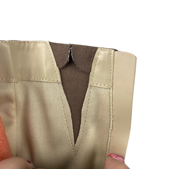 Jones New York 5.5 Kalee Camel Heeled Knee High Zipper Boots Buckle Accents - Picture 13 of 16